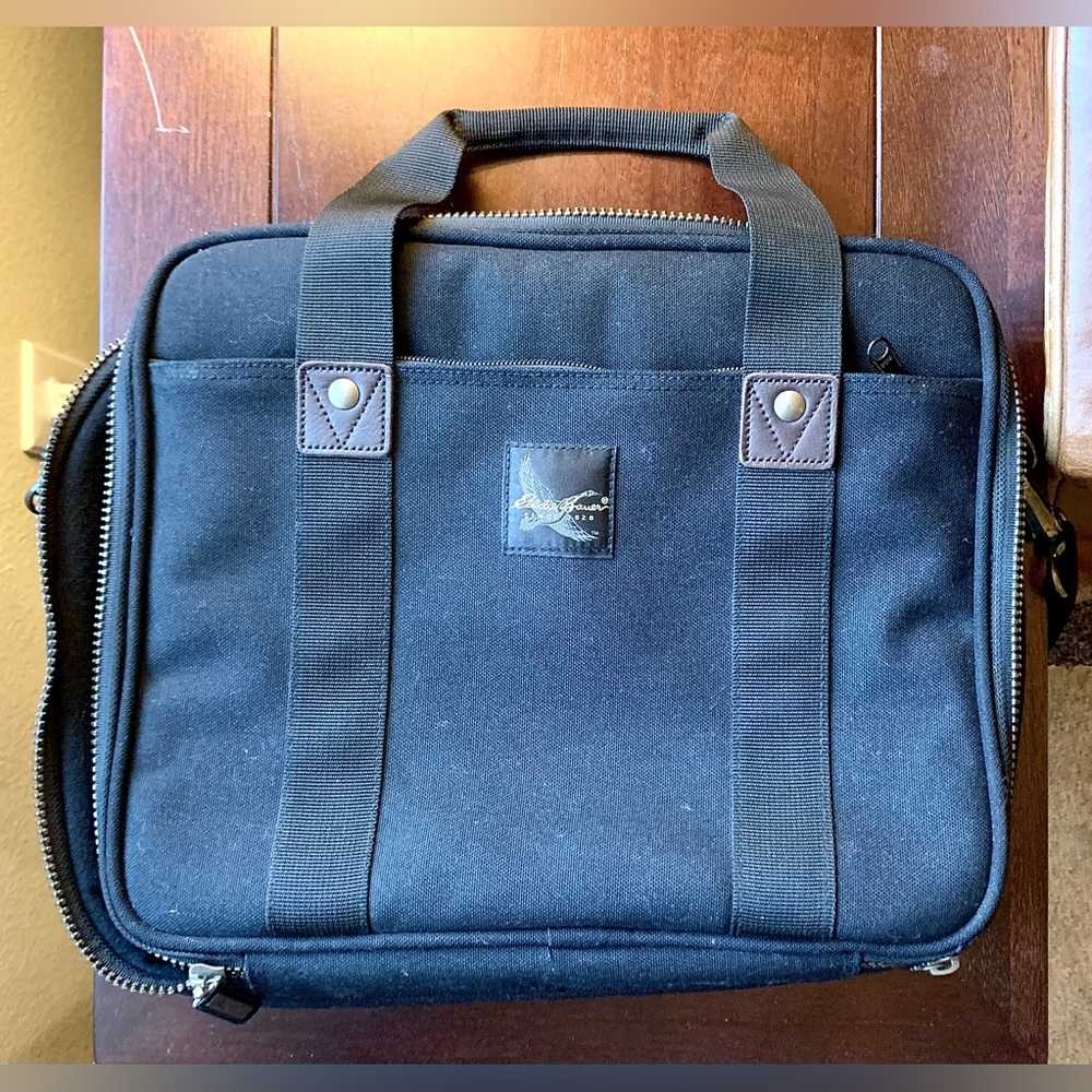 Eddie Bauer black laptop briefcase